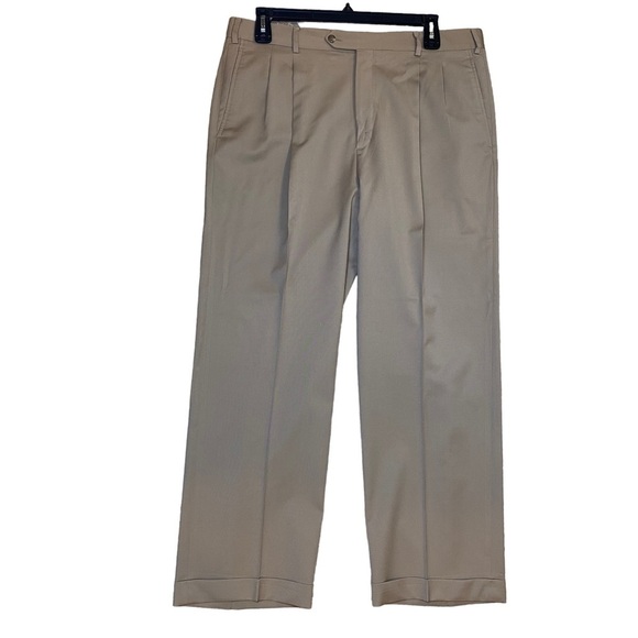 Talbots‎ Wool Dress Slacks in Beige Mens 38x30 - Picture 1 of 8